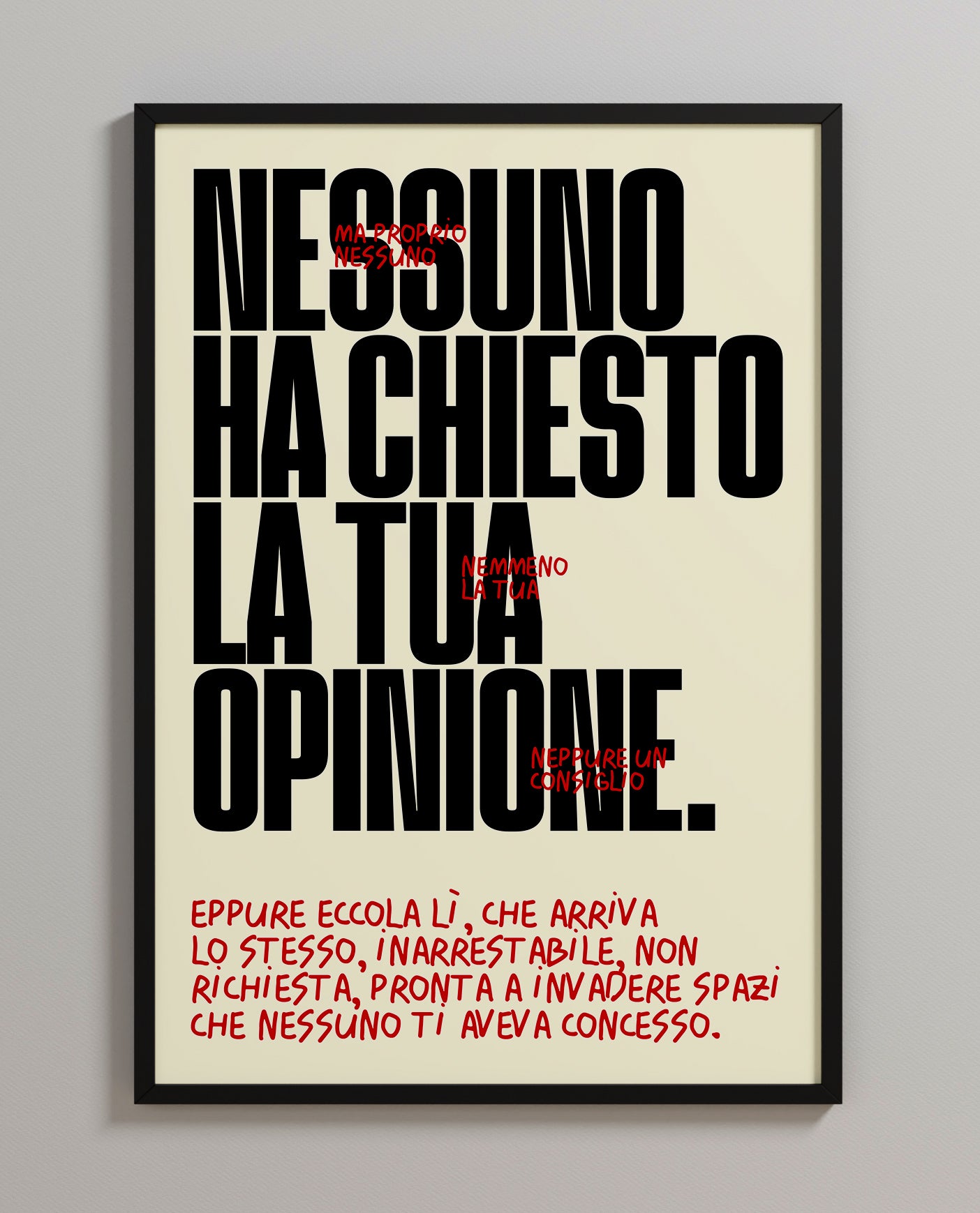 CHIEDI LA MIA OPINIONE