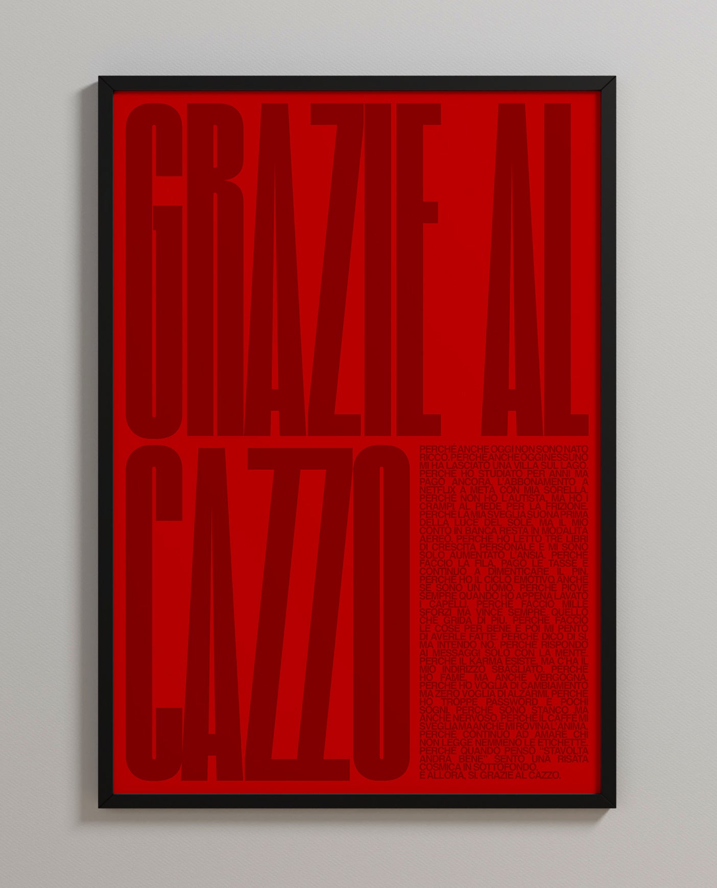 GRAZIE AL CAZZO